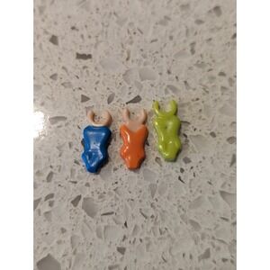 Vintage Polly Pocket Bluebird‎ 1999 Floor Exercise Gymnastic Bodysuit Costumes